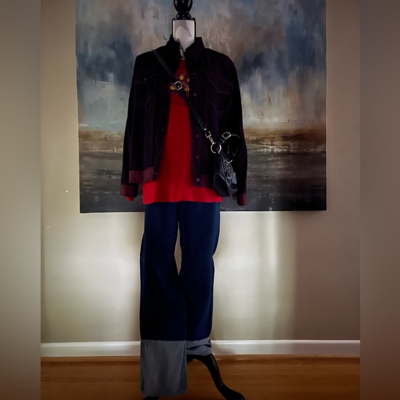 Vintage Y3K maternity collection, purple washed denim jacket - Picture 10 of 15